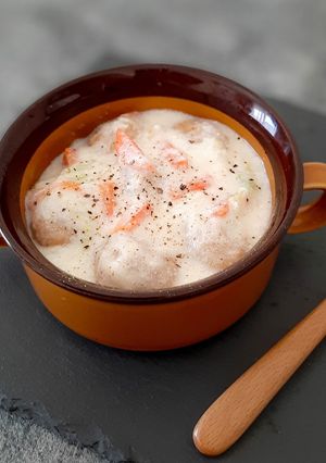 冷凍の鶏肉団子で！ほっこりスープ２種-レシピのメイン写真