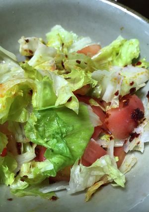 生野菜の簡単ピリ辛中華サラダ-レシピのメイン写真