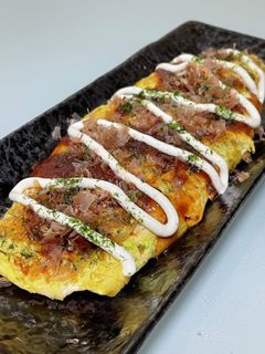 お好み焼き風☆卵焼き☆節約一品!-レシピのメイン写真
