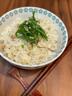 【簡単ごはん】大葉とツナの炊き込みご飯-レシピのメイン写真