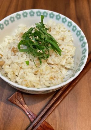 【簡単ごはん】大葉とツナの炊き込みご飯-レシピのメイン写真