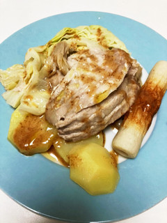 フライパンで蒸し豚野菜-レシピのメイン写真