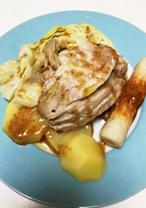 フライパンで蒸し豚野菜-レシピのメイン写真