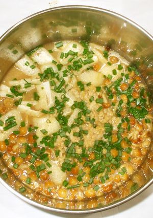 納豆汁♪簡単具沢山の味噌汁なめこ・豆腐-レシピのメイン写真