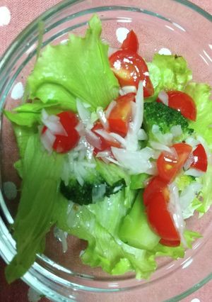 トマトと玉ねぎのマリネドレッシングサラダ-レシピのメイン写真