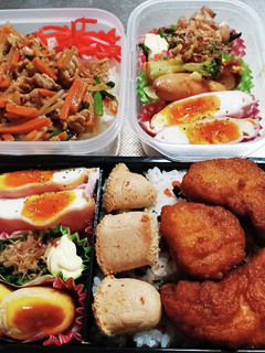 高校生息子&旦那弁当(10/14)-レシピのメイン写真