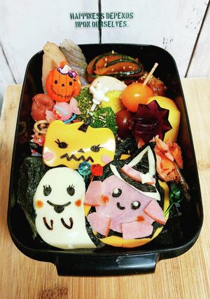 簡単♪カービィとハロウィンキャラ弁当★-レシピのメイン写真