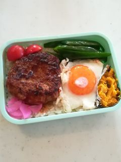 高校生ハンバーグ弁当2021.10.14-レシピのメイン写真