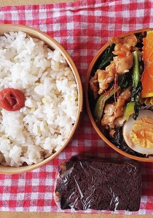 お弁当★辛旨♪豚バラ＆小松菜オリジ○風-レシピのメイン写真
