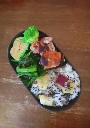 JK☆さつまいもご飯弁当♪-レシピのメイン写真