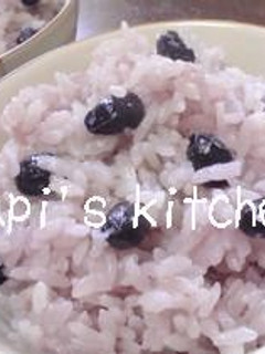 母一押し(≧y≦*)黒豆の炊き込みご飯♪-レシピのメイン写真