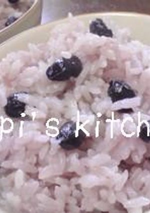 母一押し(≧y≦*)黒豆の炊き込みご飯♪-レシピのメイン写真