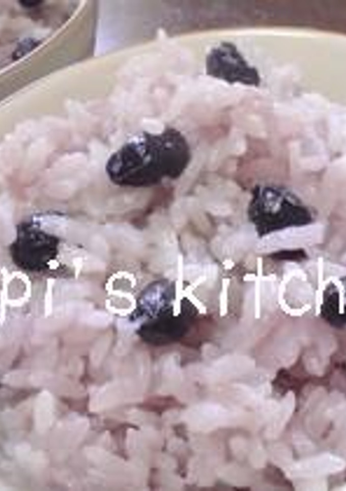 母一押し（≧y≦＊）黒豆の炊き込みご飯♪-レシピのメイン写真