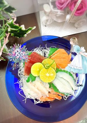 お刺身にすだち〜☆-レシピのメイン写真