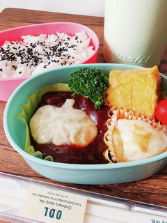 我が家のお弁当☆ハンバーグ弁当♪-レシピのメイン写真