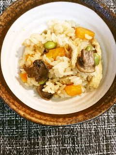 マッシュルーム炊き込みご飯!-レシピのメイン写真