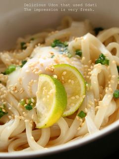 スダチ香るぶっかけうどん-レシピのメイン写真