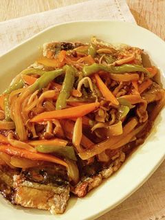 野菜たっぷりさんまの甘酢あんかけ-レシピのメイン写真