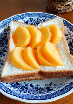 柿とクリームチーズのトースト-レシピのメイン写真