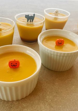 vegan(ヴィーガン）かぼちゃプリン-レシピのメイン写真