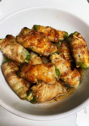 ピーマンのチーズ肉巻き〜甘辛炒め〜-レシピのメイン写真