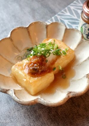 青とうがらし味噌で食べる揚げ出し豆腐-レシピのメイン写真