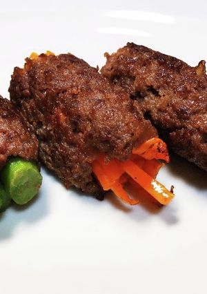 犬ご飯　牛ミンチの野菜巻き-レシピのメイン写真