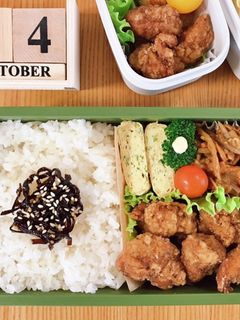 鶏ささみの唐揚げ弁当 21/10.14-レシピのメイン写真