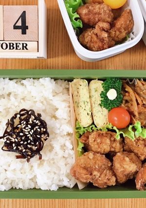 鶏ささみの唐揚げ弁当 21/10.14-レシピのメイン写真