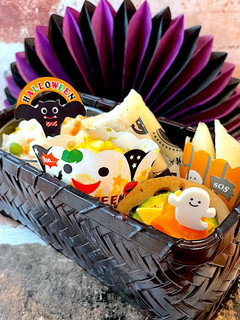 神無月14 春巻き ハロウィン弁当-レシピのメイン写真