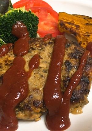 サバの酵母漬けハンバーグ＊カレー風味-レシピのメイン写真
