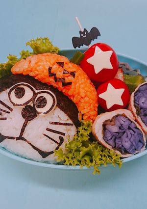 ハロウィン ドラえもん キャラ弁-レシピのメイン写真
