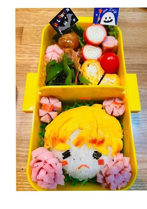 鬼滅の刃!善逸簡単なキャラ弁-レシピのメイン写真