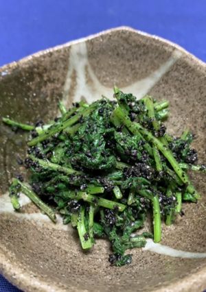 ラディッシュの葉で胡麻和え-レシピのメイン写真