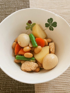 大豆と鶏肉の甘辛煮【柏市学校給食】-レシピのメイン写真