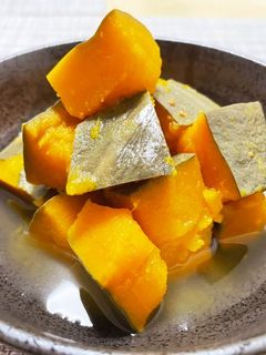 レンジで簡単 かぼちゃの煮物-レシピのメイン写真