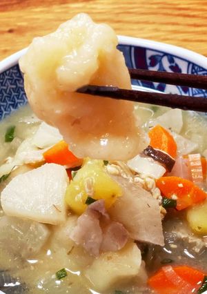 我が家の野菜たっぷりたご汁-レシピのメイン写真
