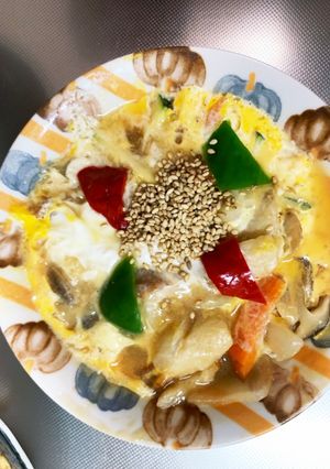 根菜チクワ和風甘辛餡味スペイン風オムレツ-レシピのメイン写真