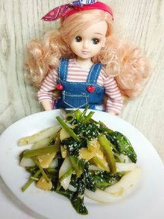 リカちゃん♡空芯菜にんにくいか数の子炒め-レシピのメイン写真