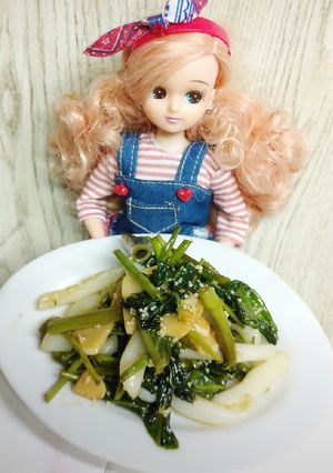 リカちゃん♡空芯菜にんにくいか数の子炒め-レシピのメイン写真