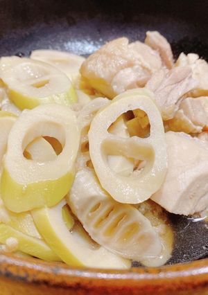 四方竹と鶏肉の宗田だし煮物-レシピのメイン写真
