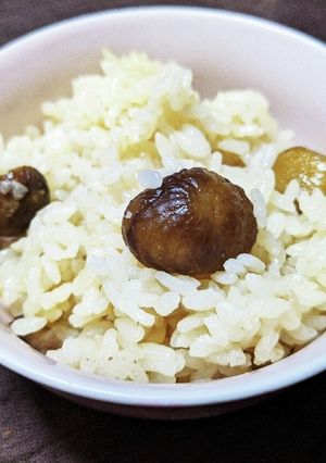 100均の甘栗で炊き込みご飯-レシピのメイン写真