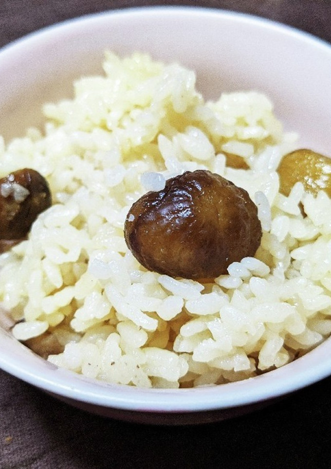 100均の甘栗で炊き込みご飯-レシピのメイン写真