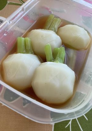 レンジで簡単！ かぶの中華風おかず　-レシピのメイン写真
