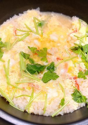 天然の旨味たっぷりカニ雑炊-レシピのメイン写真