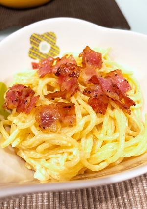 簡単！カリカリベーコンスパサラ-レシピのメイン写真