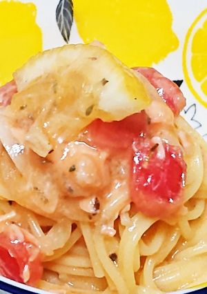 サーモンとミニトマトの一口サラダパスタ-レシピのメイン写真