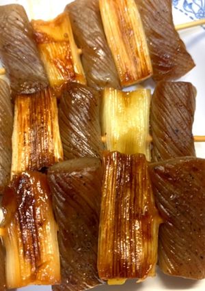 こんにゃくで焼鳥ねぎま風-レシピのメイン写真