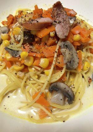 あったまるスープパスタ-レシピのメイン写真