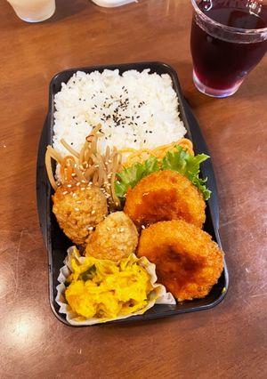 つくねとカボチャサラダの和風弁当-レシピのメイン写真